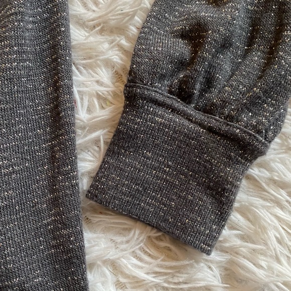 2/$20 FREE PEOPLE Sparkly Cowl-neck Top size XS - Picture 6 of 12